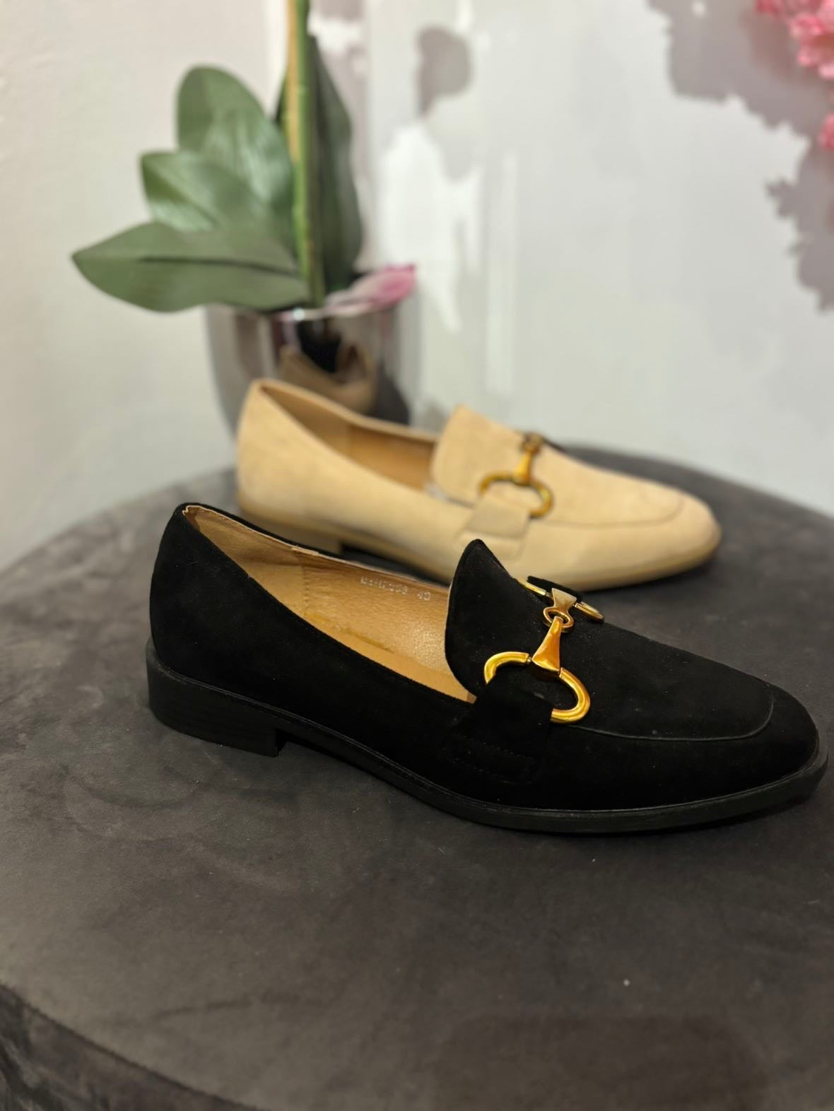 Mocassins en daim