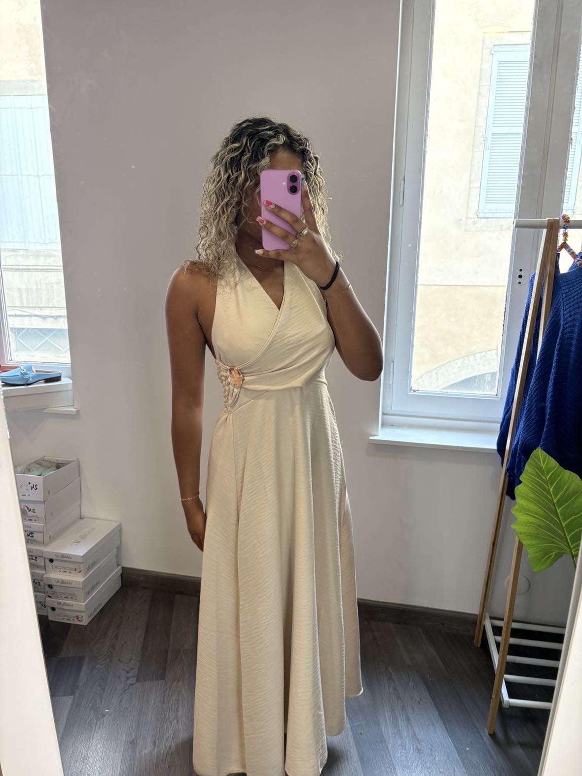 Robe longue cache cœur