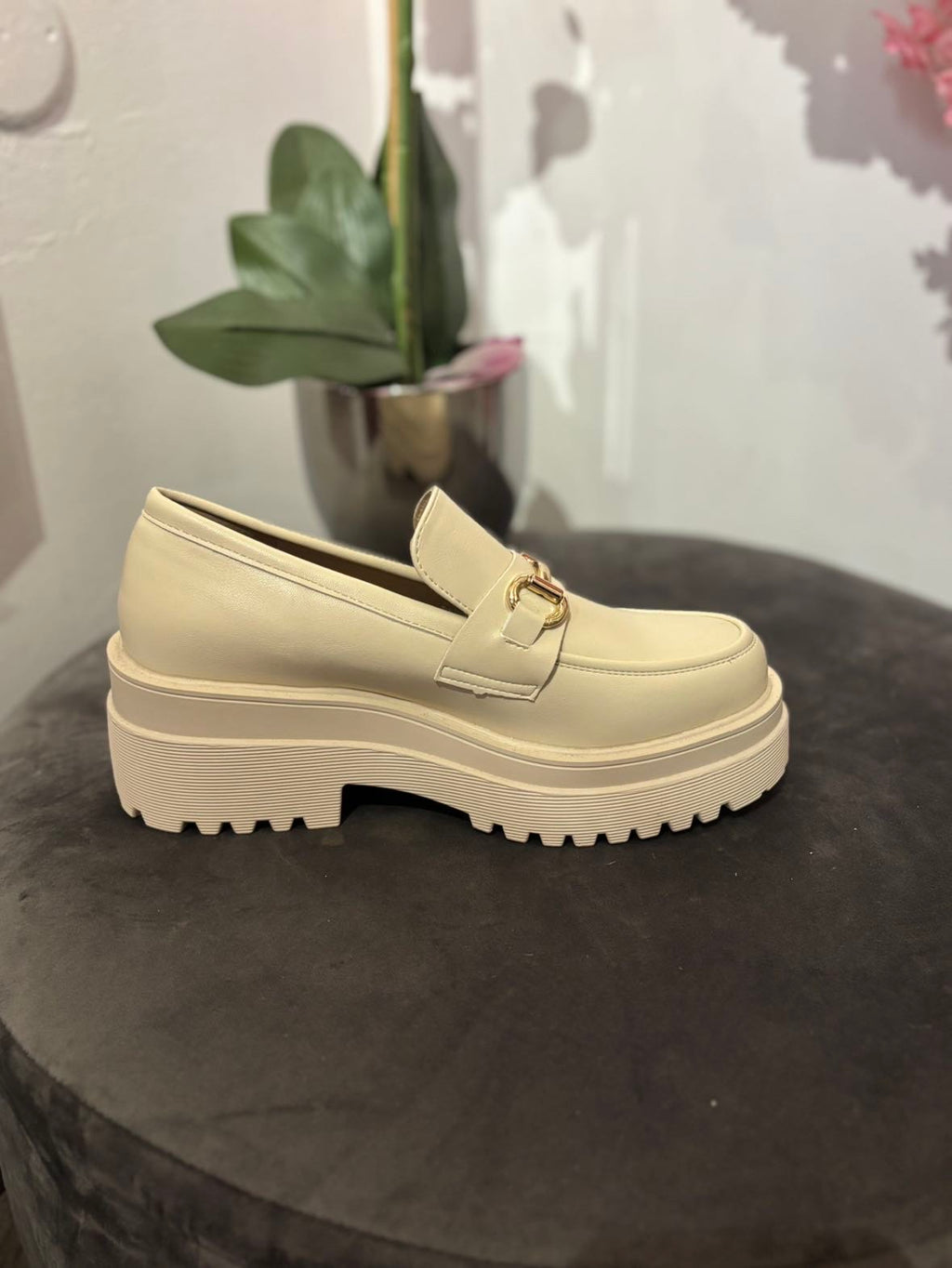 Mocassin en cuir