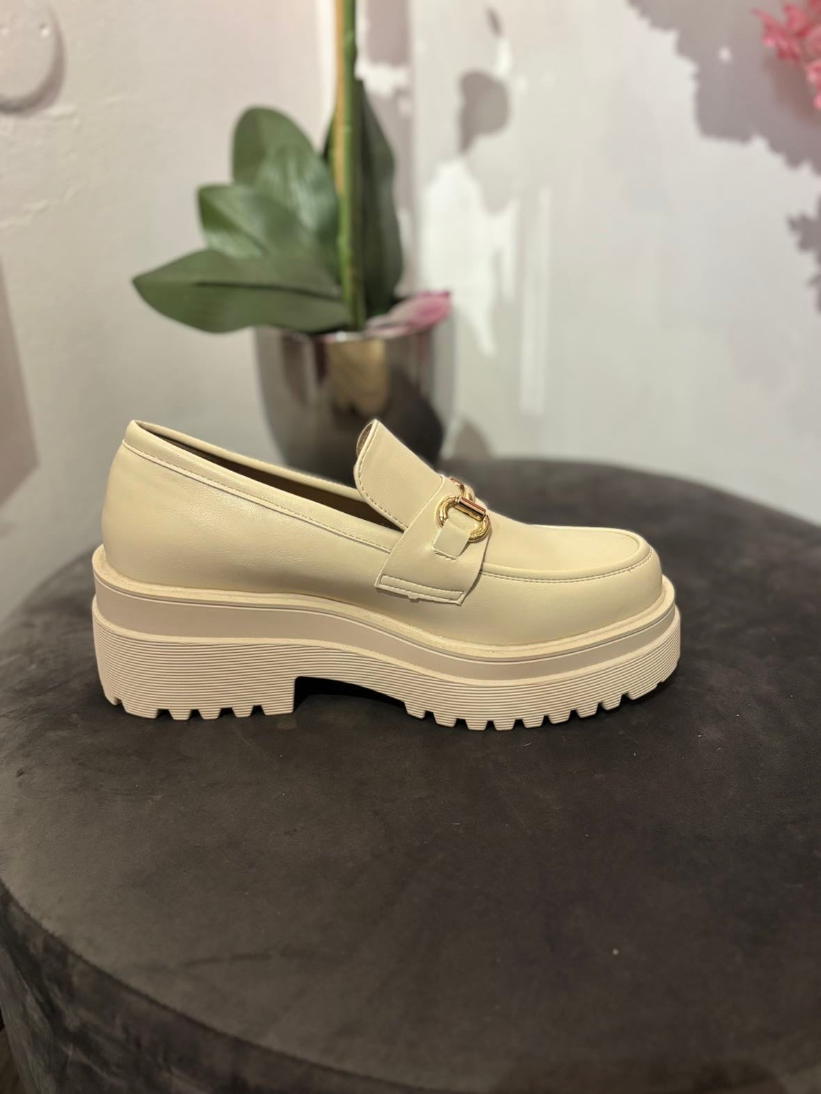 Mocassin en cuir