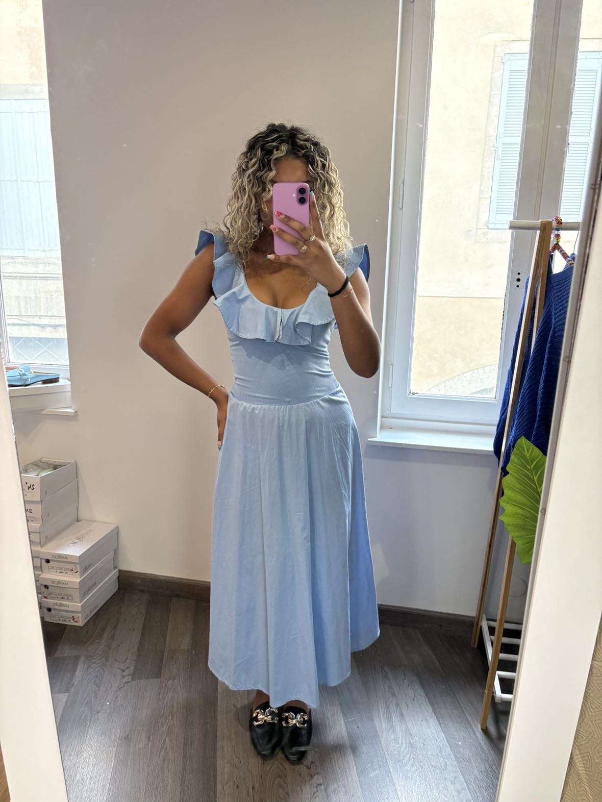 Robe longue dos nu