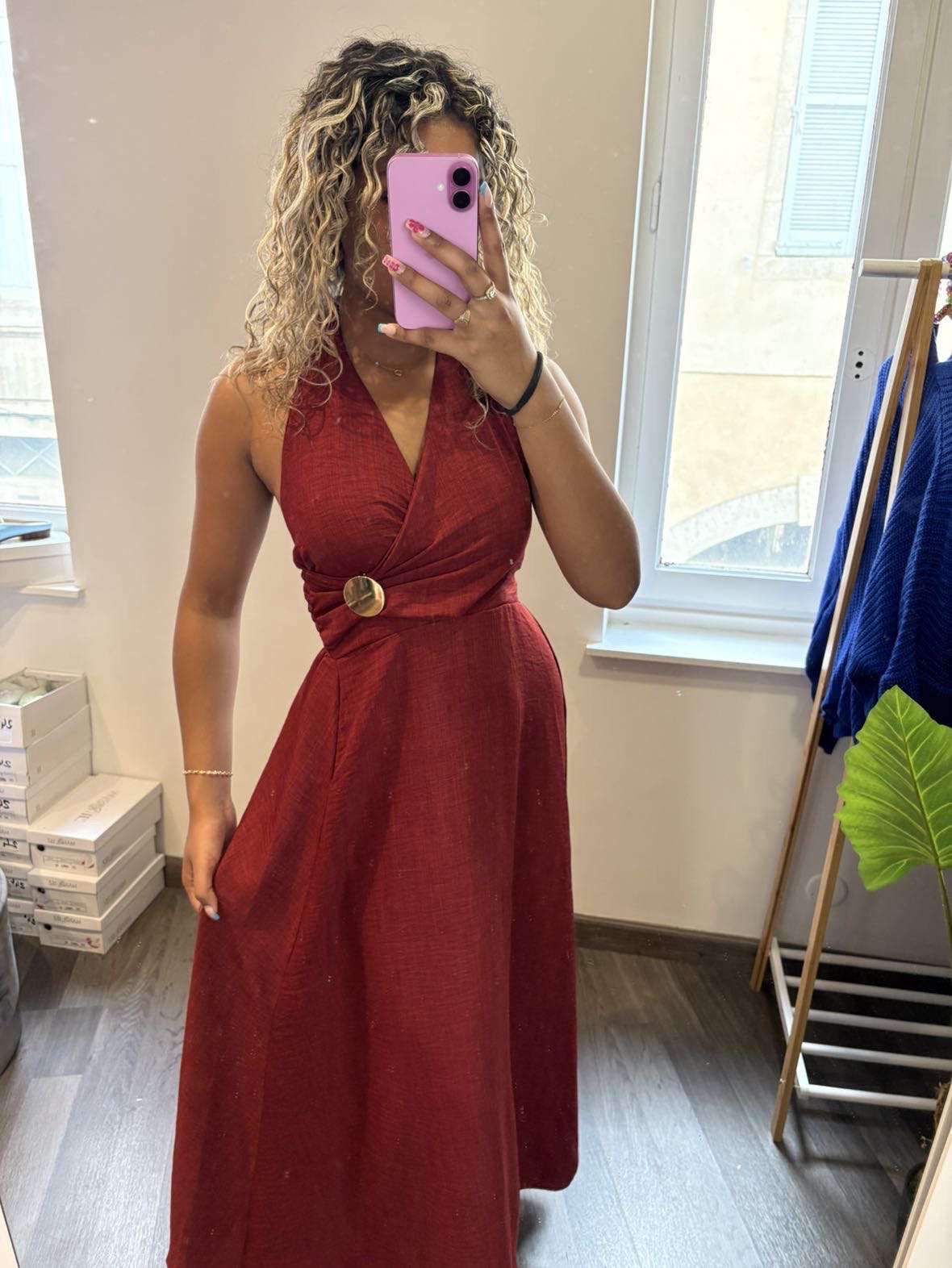Robe longue cache cœur