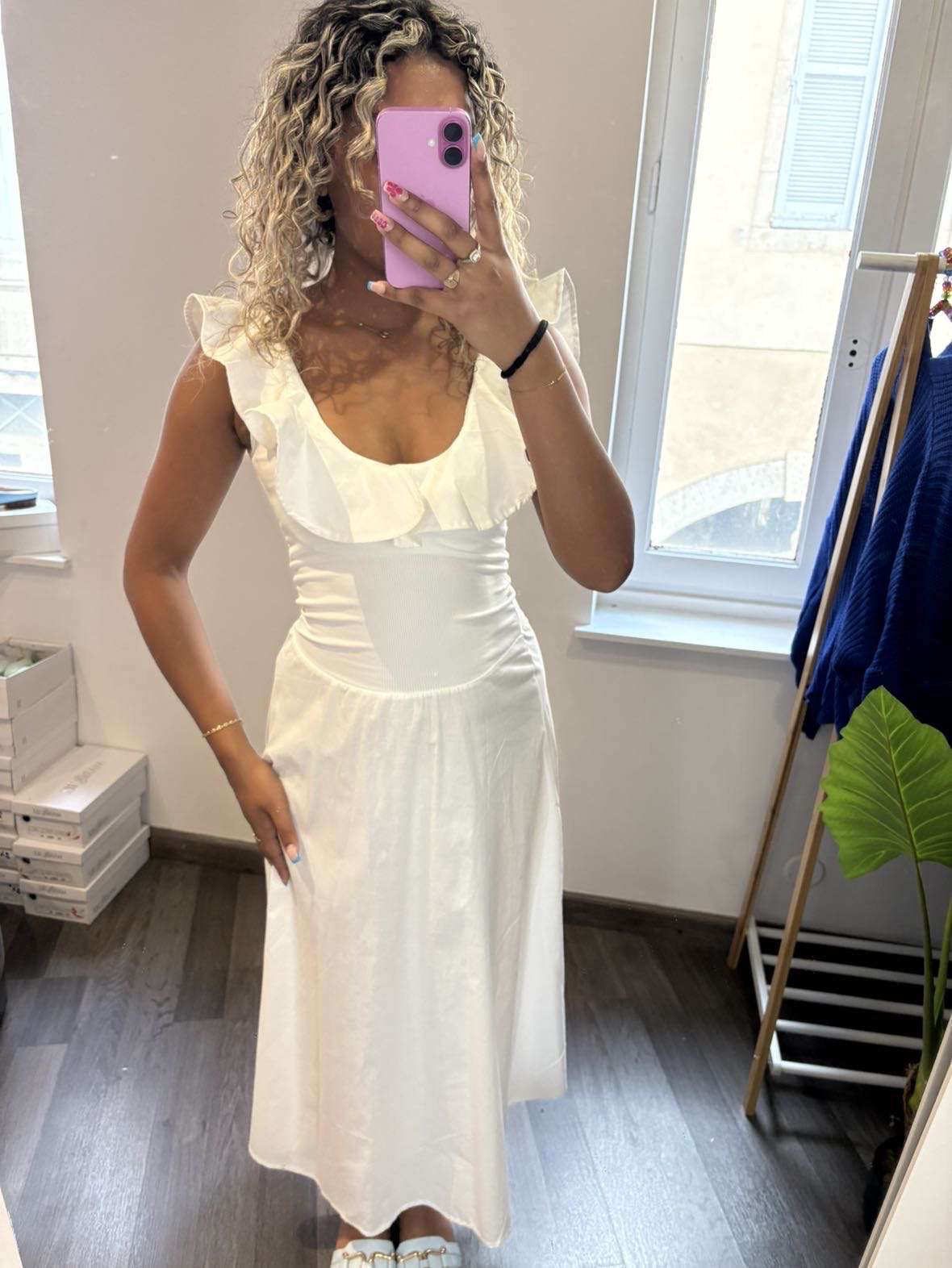 Robe longue dos nu