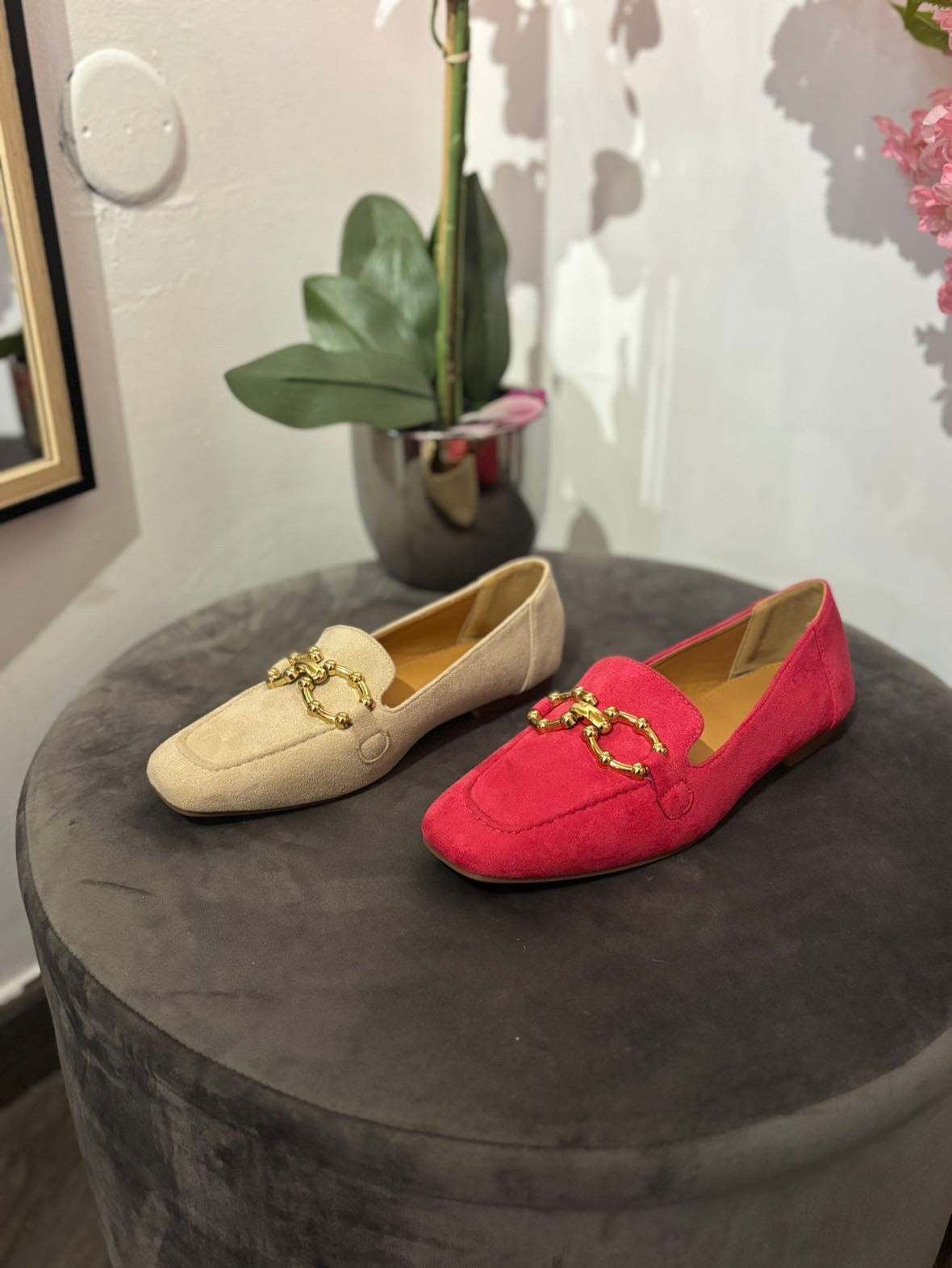 Mocassins en daim