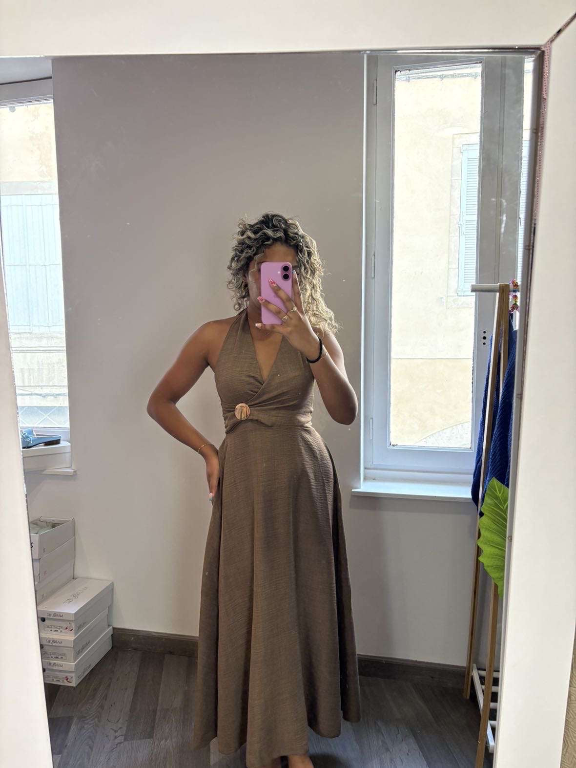 Robe longue cache cœur
