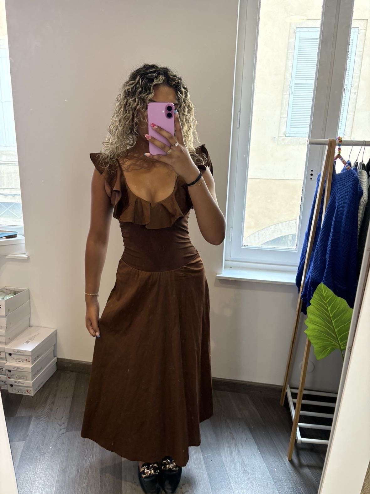 Robe longue dos nu