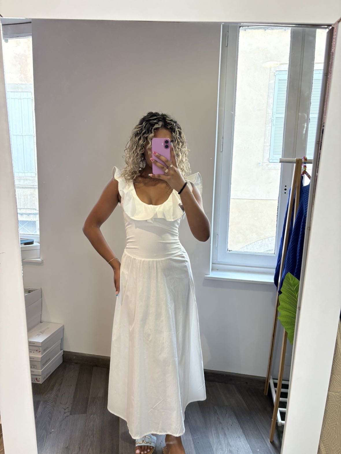 Robe longue dos nu