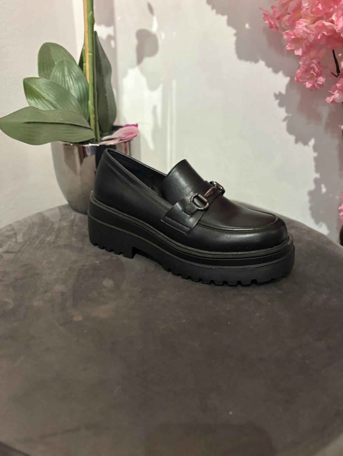 Mocassin en cuir
