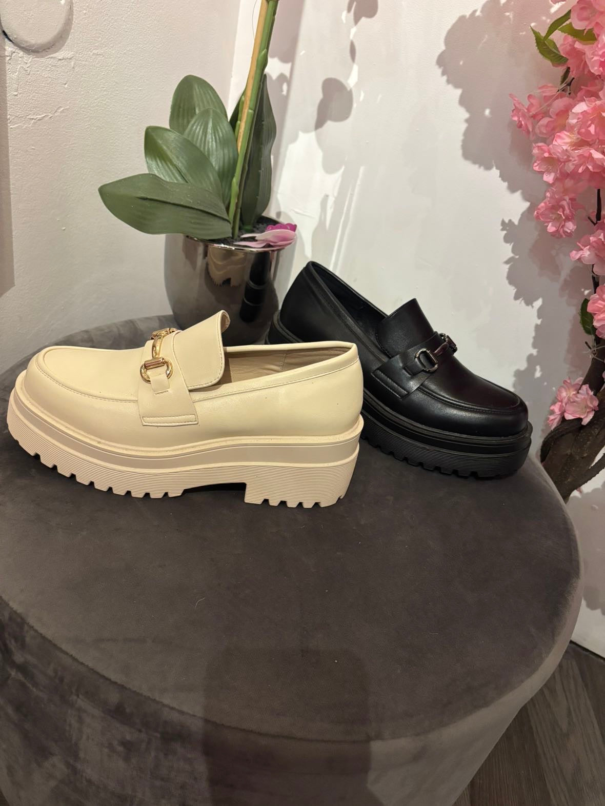 Mocassin en cuir