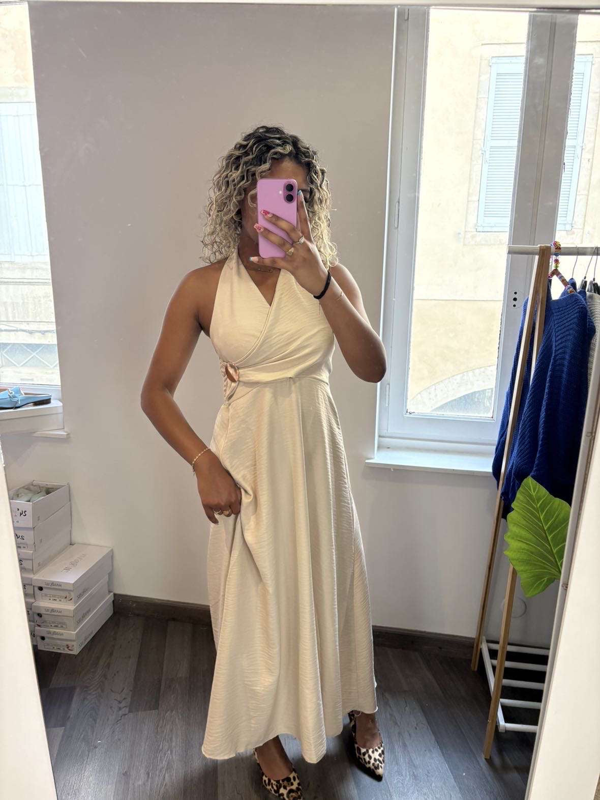 Robe longue cache cœur