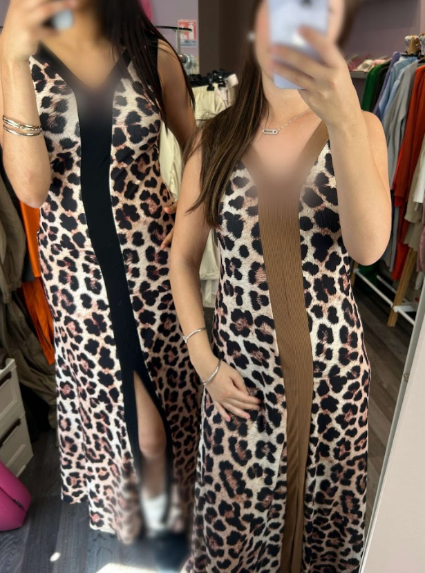 ROBE LONGUE LEOPARD