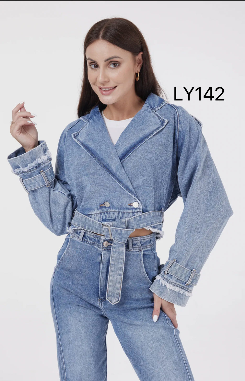 Veste en jean trench