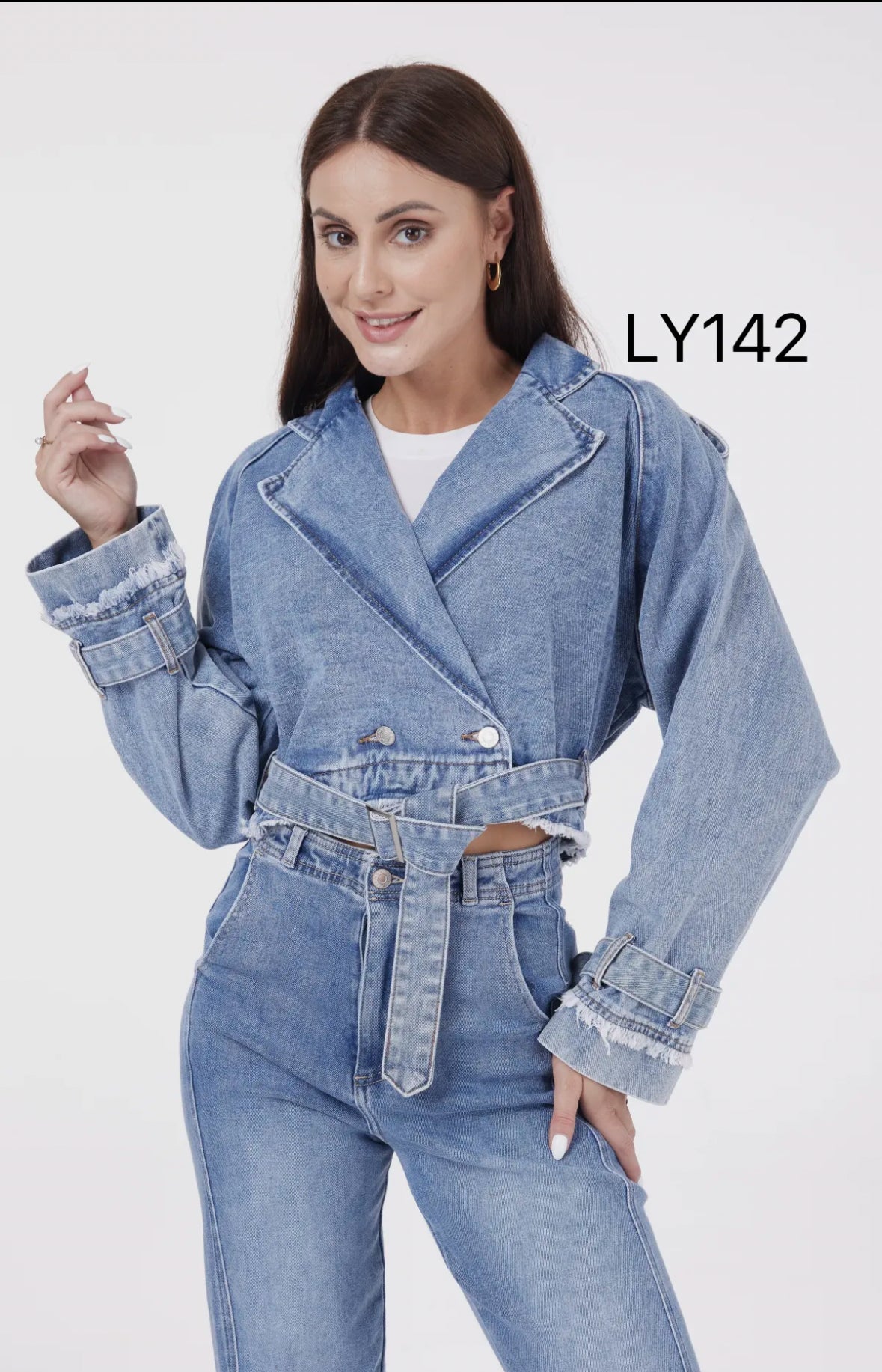 Veste en jean trench