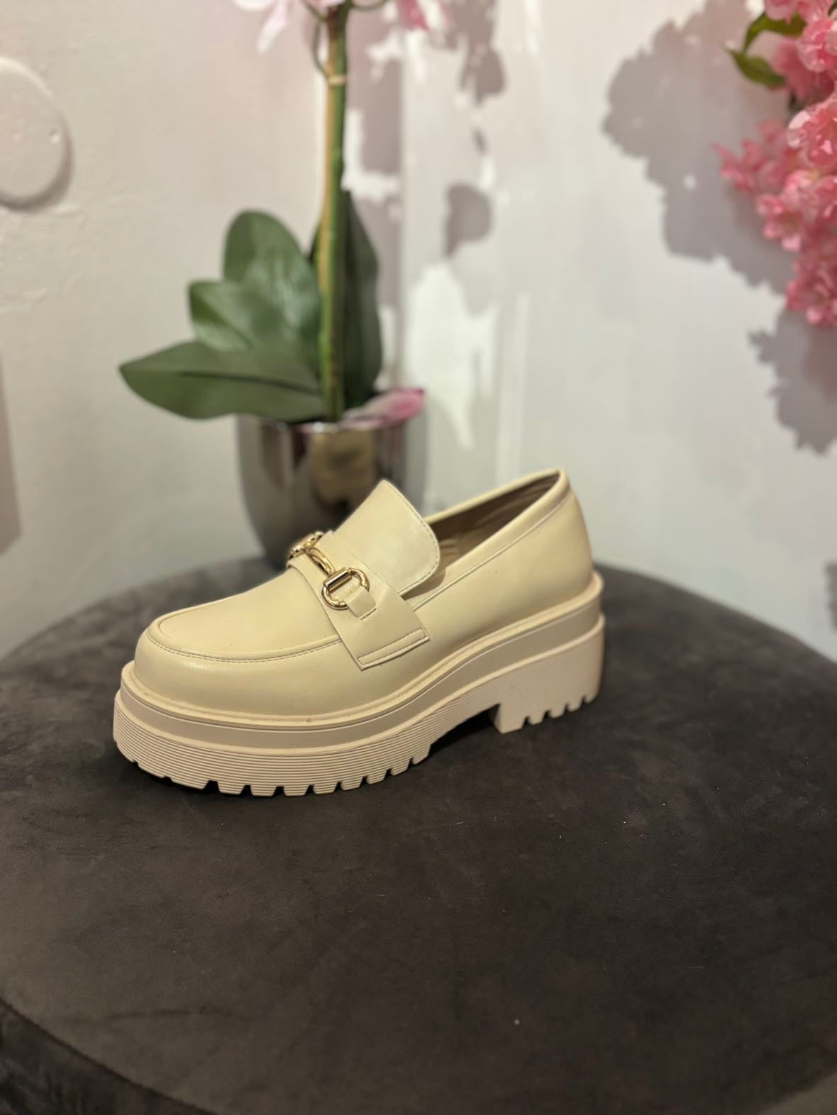 Mocassin en cuir