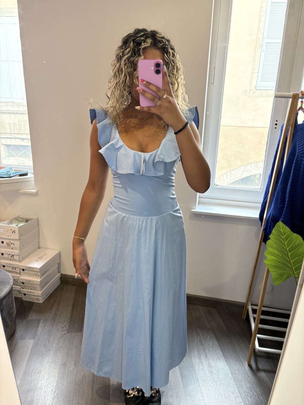 Robe longue dos nu