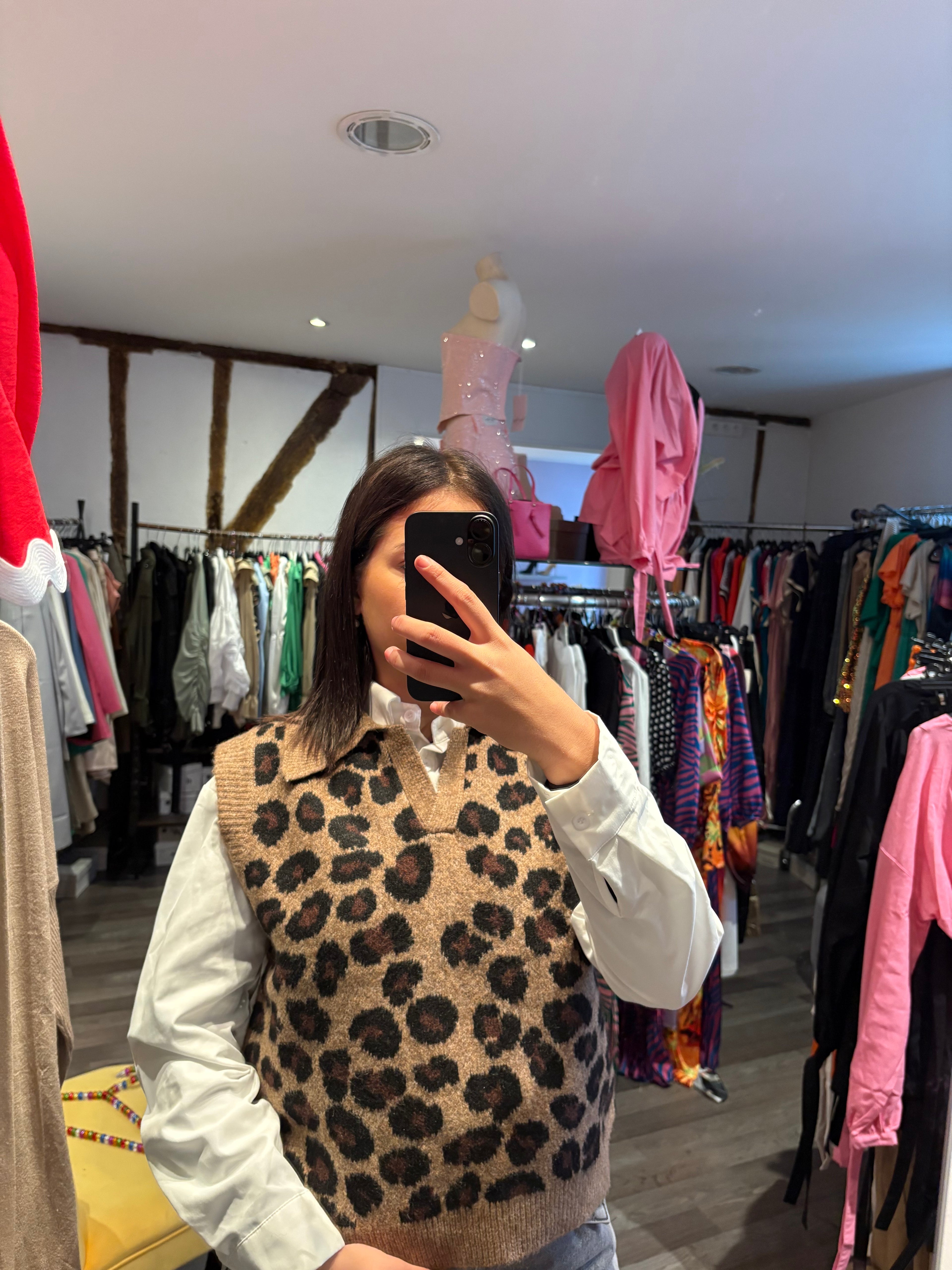 Pull Léopard "Ambre"