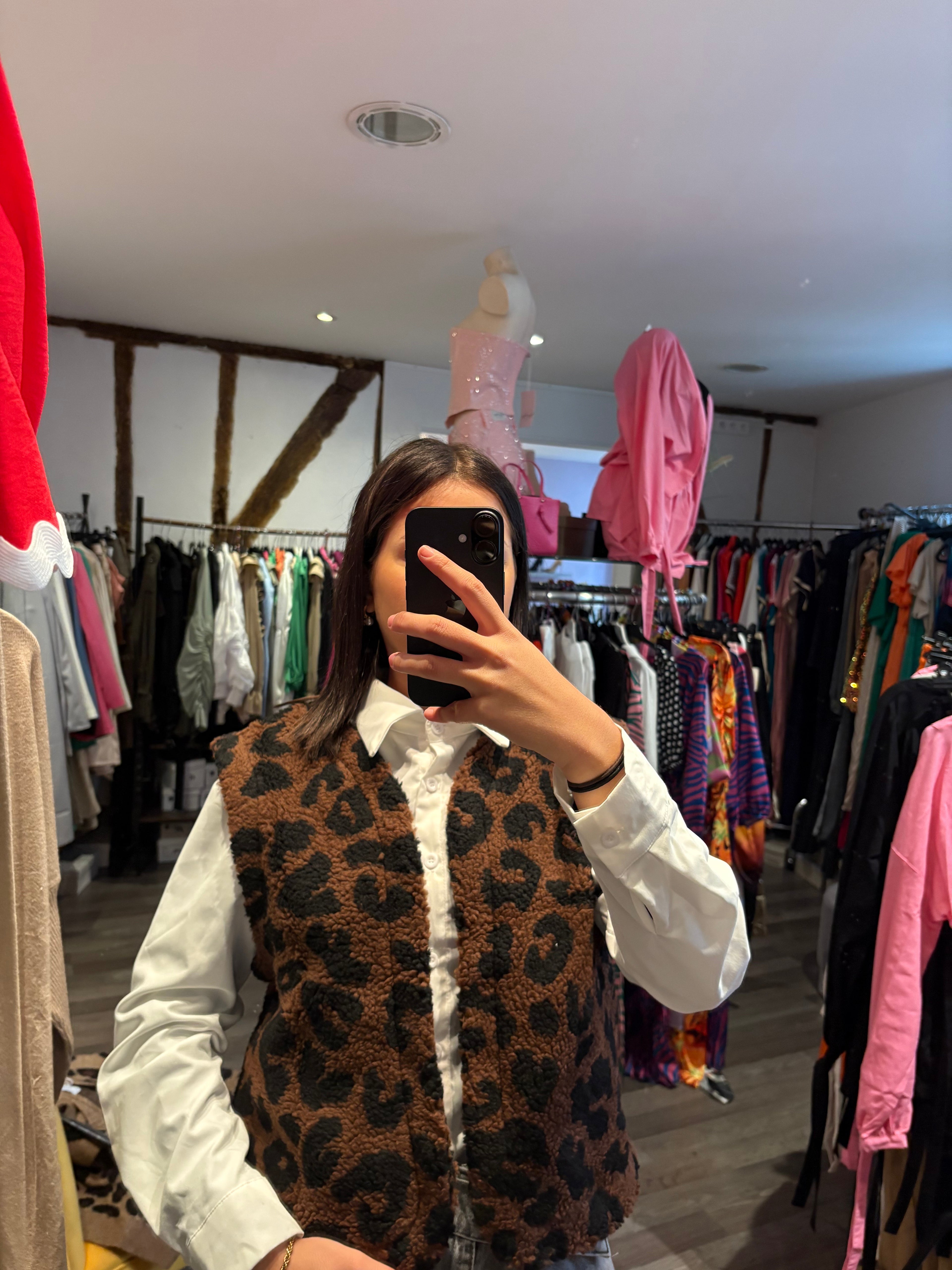 Gilet "Camille" léopard